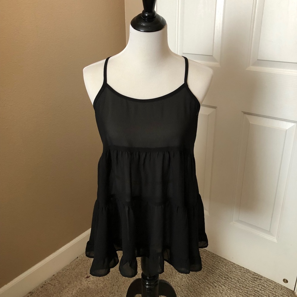 Black sheer top